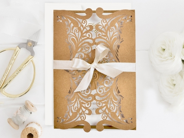 invitaciones de boda cortadas con láser
