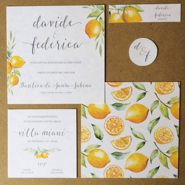 anuncios de boda de limones