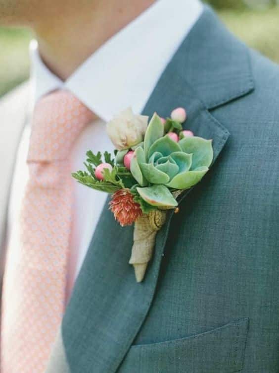 panel de botones de boda de cactus