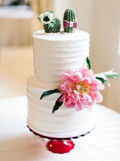 pastel de bodas de cactus