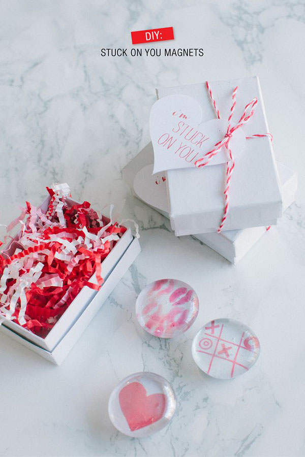 imanes de san valentín diy