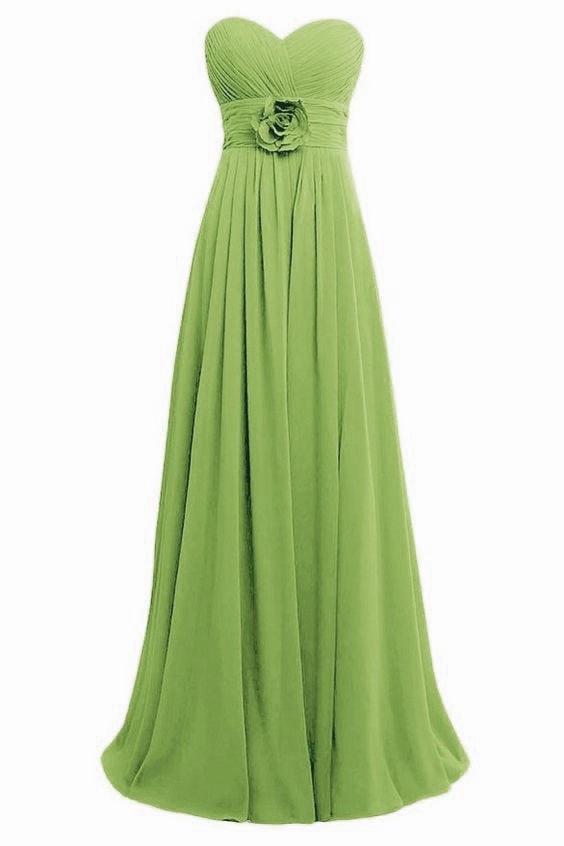 vestido de novia verde