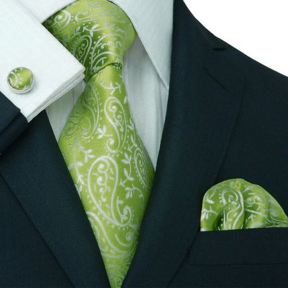 corbata verde