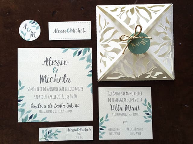invitaciones de boda tema botánico