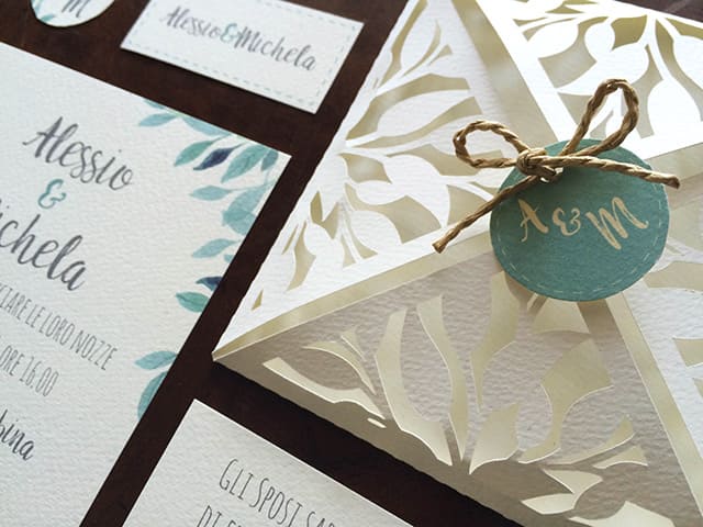 invitaciones de boda tema botánico