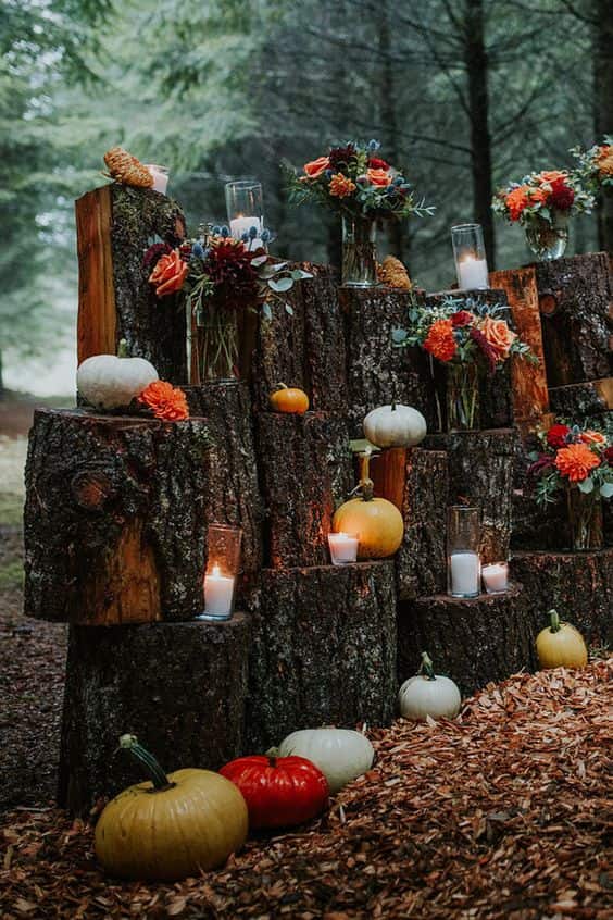 velas de calabazas