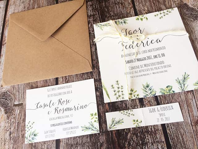 invitaciones de boda tema de especias