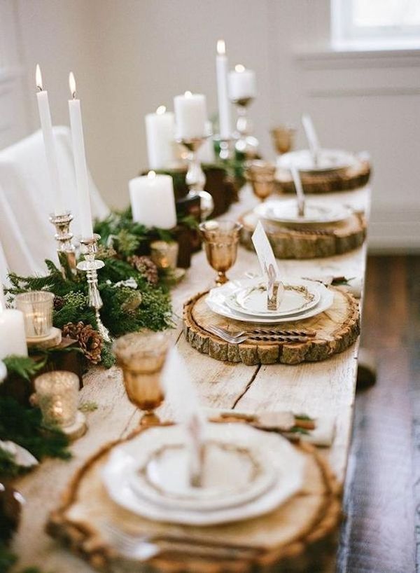mesa de boda de invierno