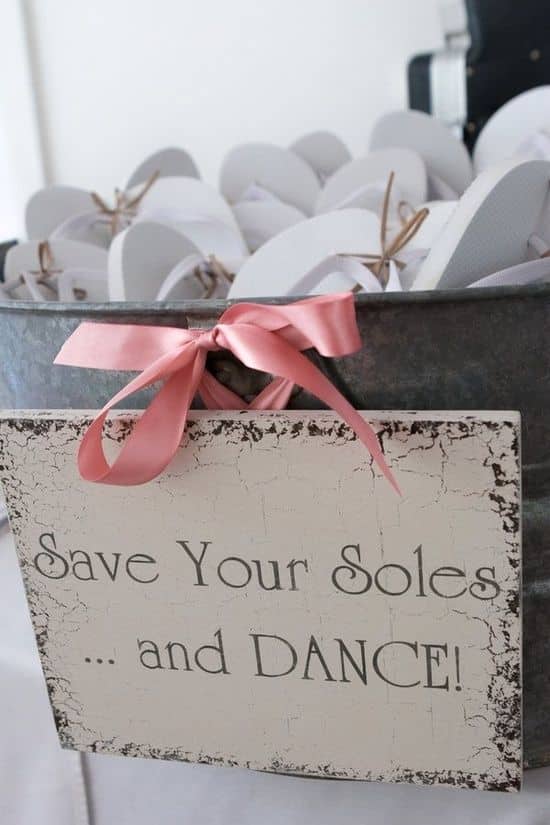 chanclas de boda