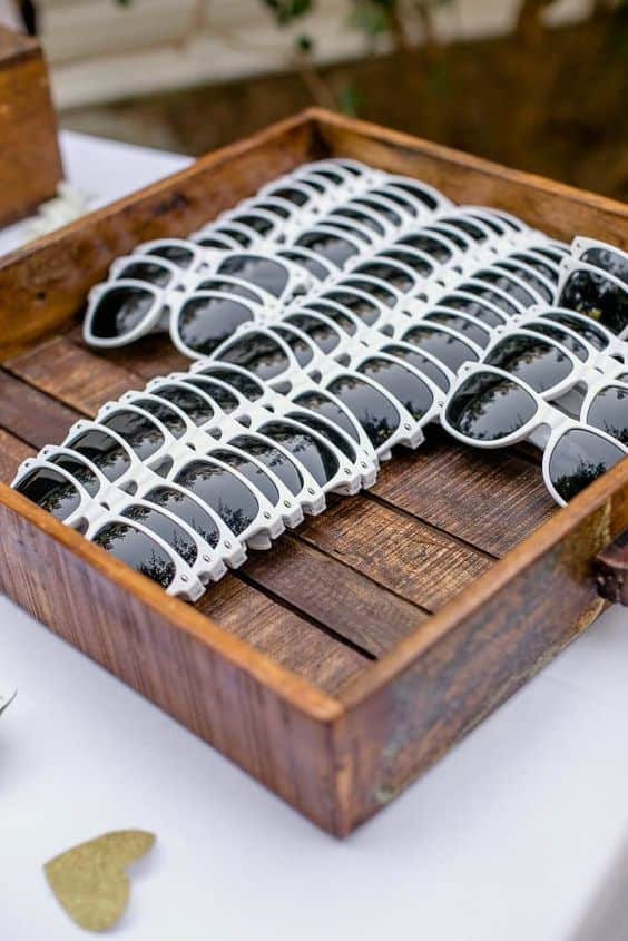 gafas de sol de boda