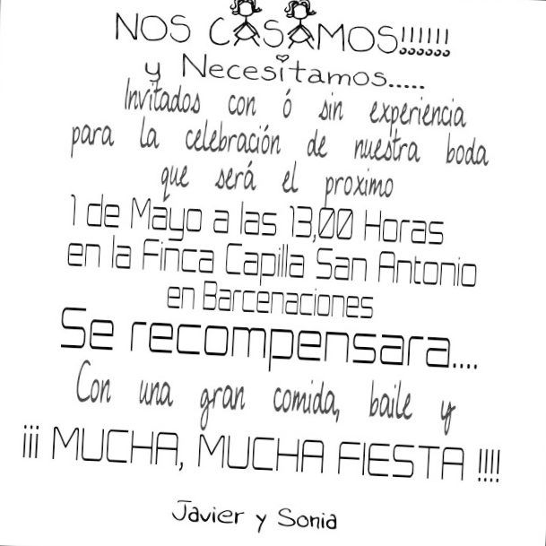 ideas texto invitaciones de boda graciosas