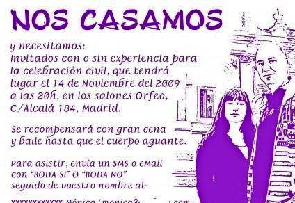 texto invitaciones de boda