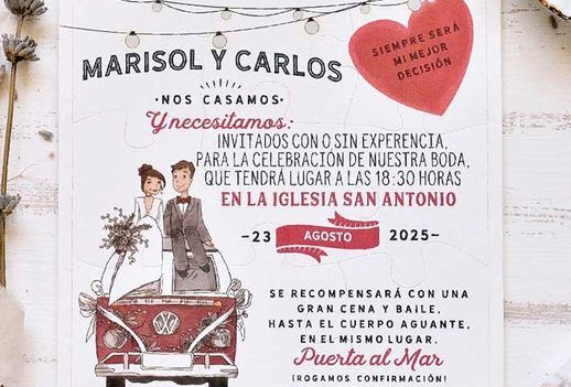 texto invitaciones de boda graciosas