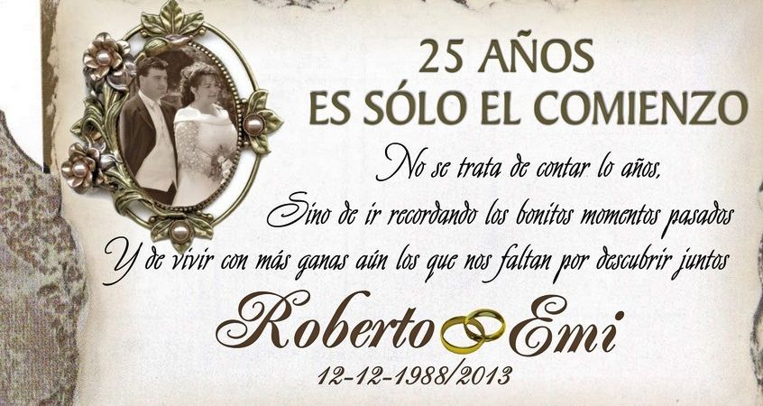texto para invitaciones de boda de plata