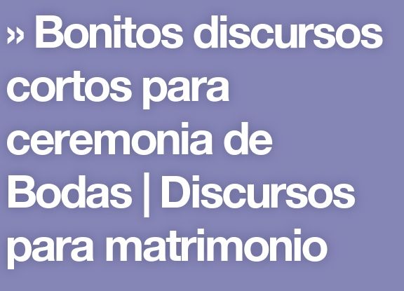 Discursos para bodas originales