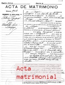 Acta matrimonial