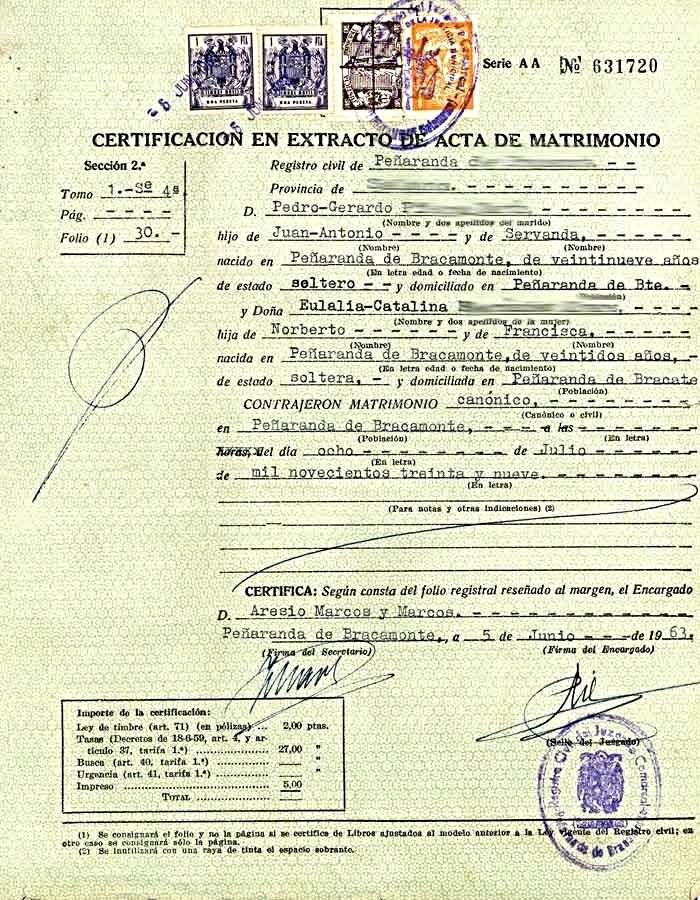 Acta matrimonial