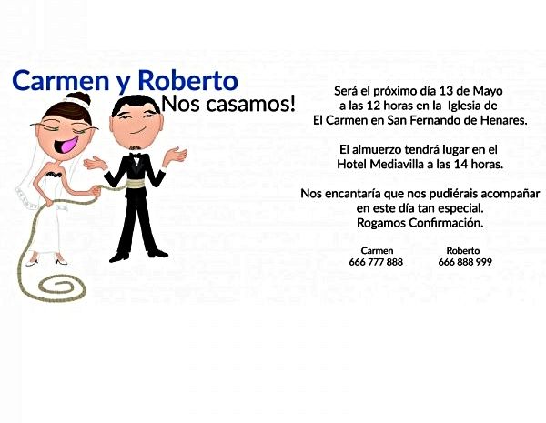 texto invitacion boda