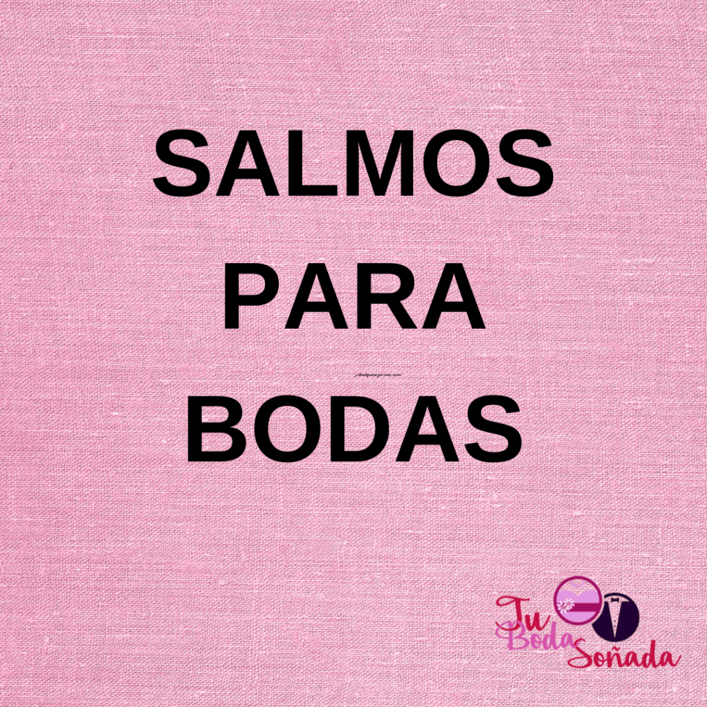 Salmos para bodas