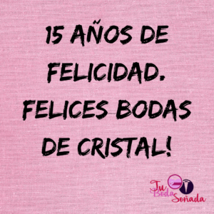 bodas de cristal