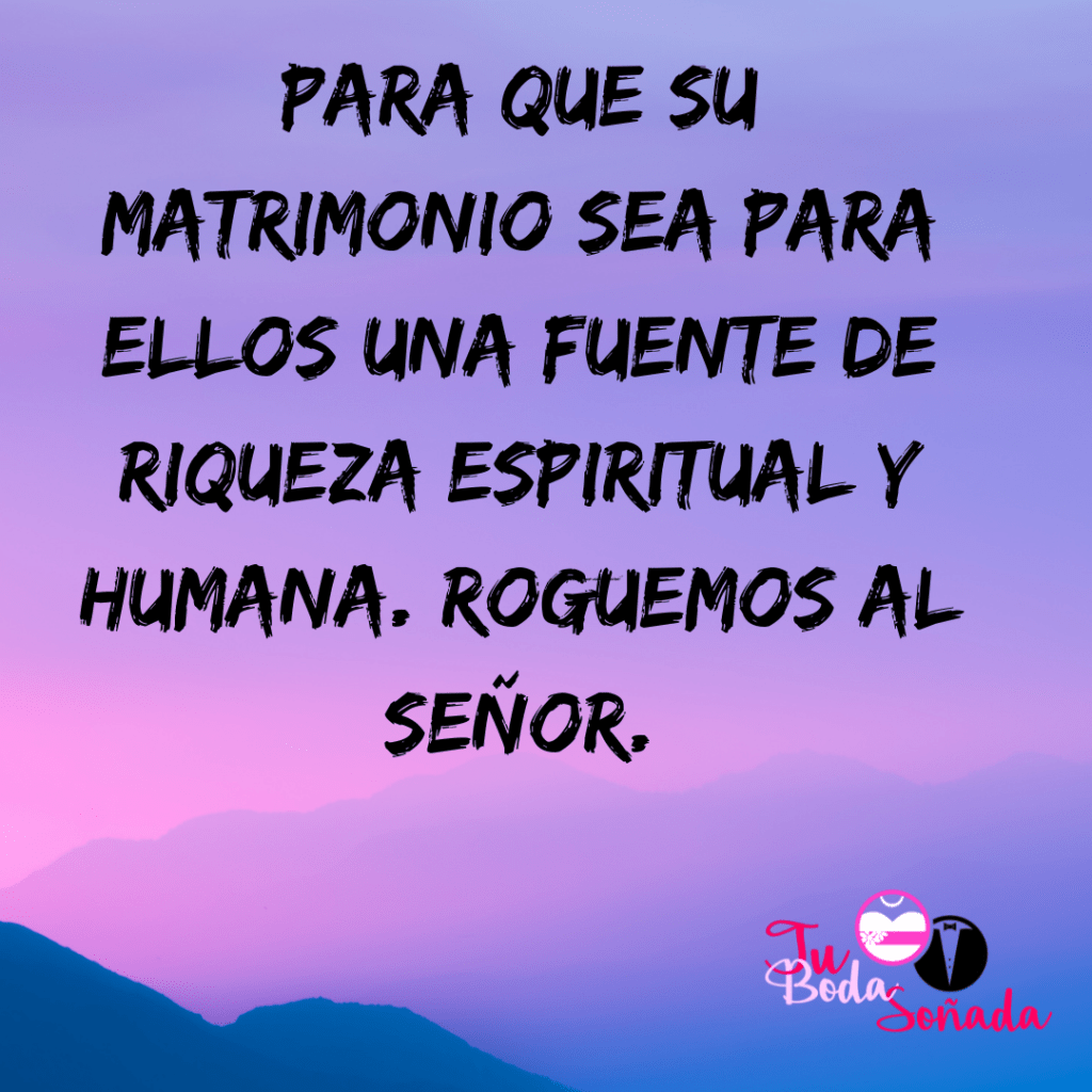 peticiones boda religiosa originales