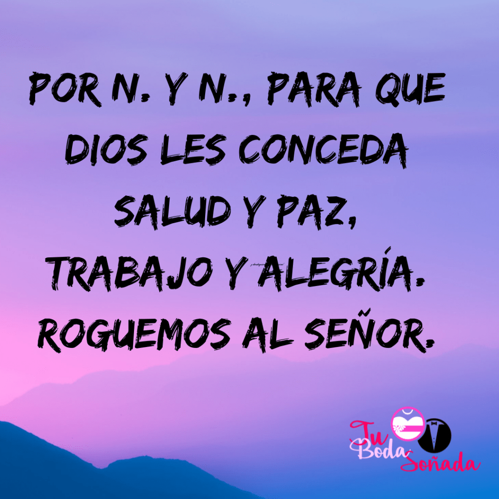 peticiones para bodas