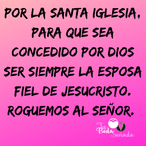 peticiones por la iglesia