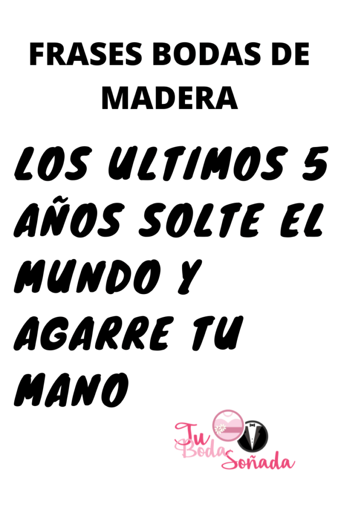 frases para bodas de madera