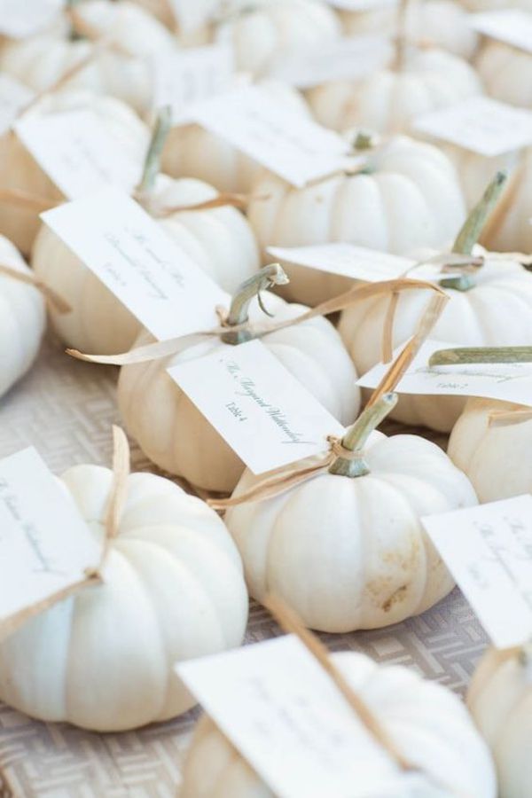 calabazas | favores de la boda para una boda de otoño