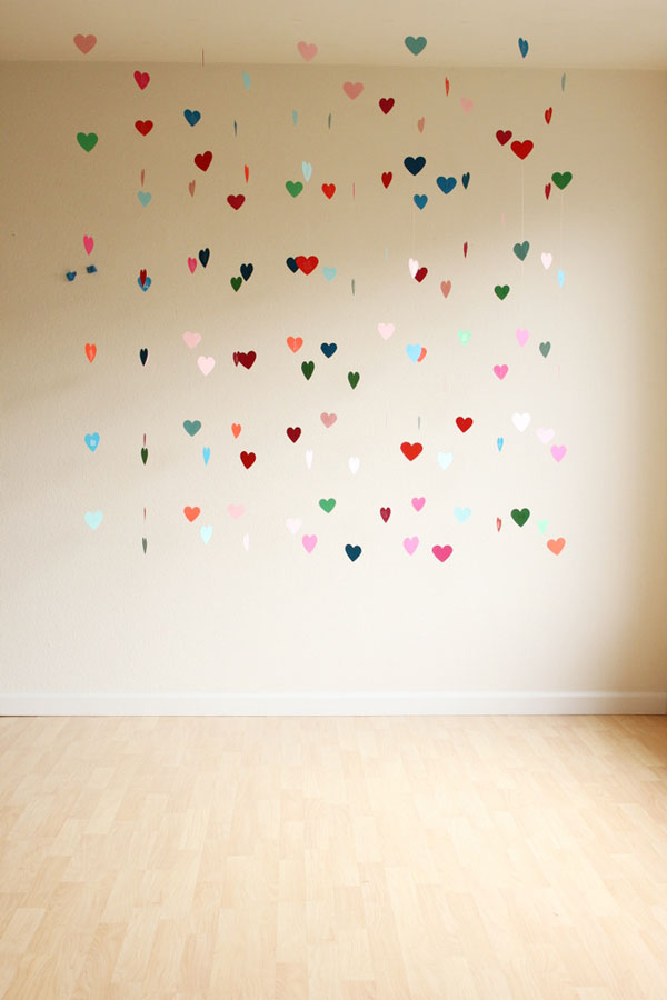 tel贸n de fondo de corazones de bricolaje