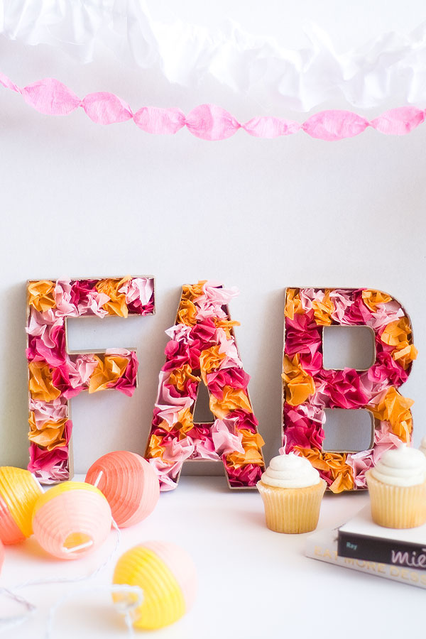 tutorial de letras con papel de seda
