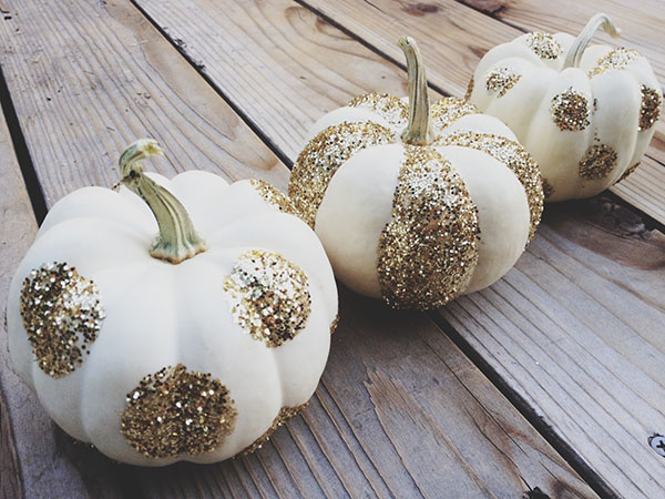 Calabazas de brillo de bricolaje