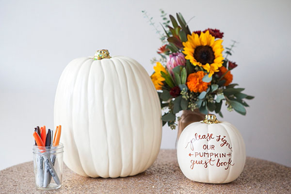 libro de visitas de calabaza diy