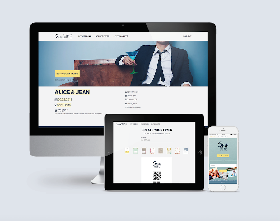 SamSaidYes, la app para compartir fotos de boda