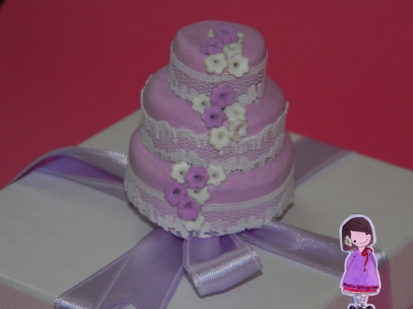 tutorial mini pastel de bodas marcador de posición de favor de fimo