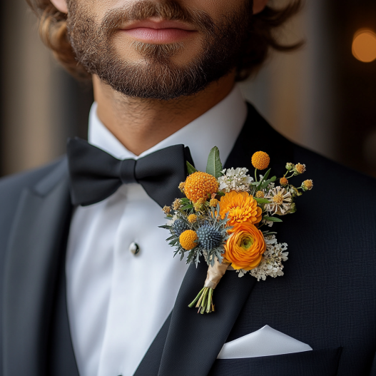 boutonniere o prendido de novio